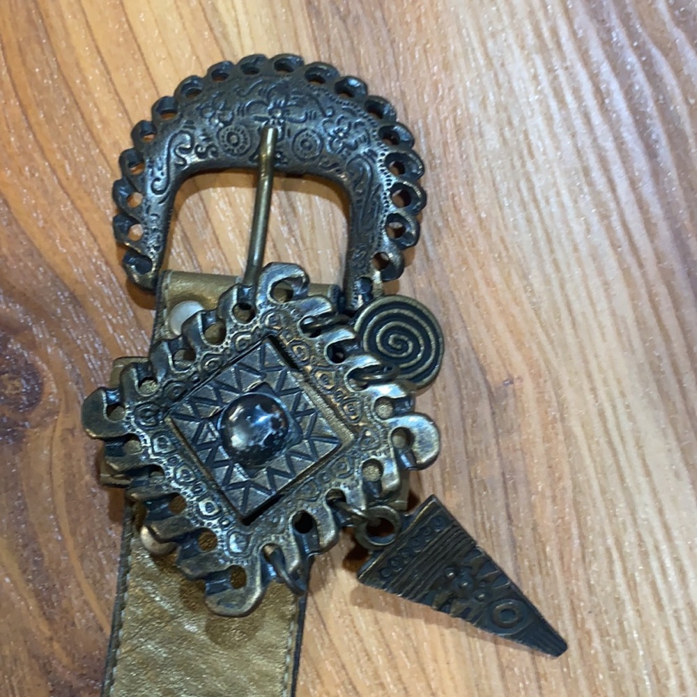 Leather Rock Belt- Size Small 35”